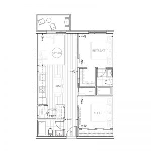 Legends of Cornerstone Floor Plan Suite G